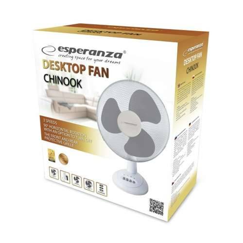 Stolni Ventilator Esperanza EHF003WE Bijela Siva 50 W Cijena