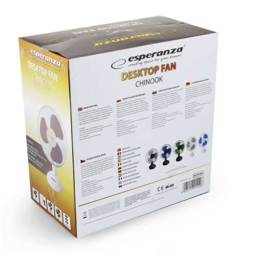 Stolni Ventilator Esperanza EHF003WE Bijela Siva 50 W Cijena