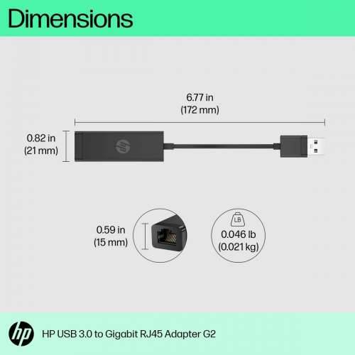 Adapter USB 2.0 za Mrežu RJ45 HP 4Z7Z7AA Crna Cijena