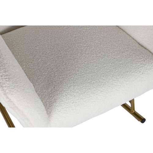 Naslonjač za ljuljanje Home ESPRIT Bijela zlatan Poliester Metal 73 x 75 x 97 cm Cijena