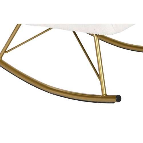 Naslonjač za ljuljanje Home ESPRIT Bijela zlatan Poliester Metal 73 x 75 x 97 cm Cijena