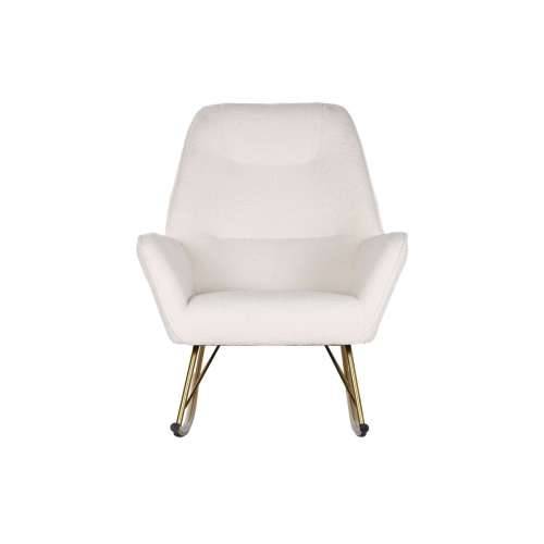 Naslonjač za ljuljanje Home ESPRIT Bijela zlatan Poliester Metal 73 x 75 x 97 cm Cijena