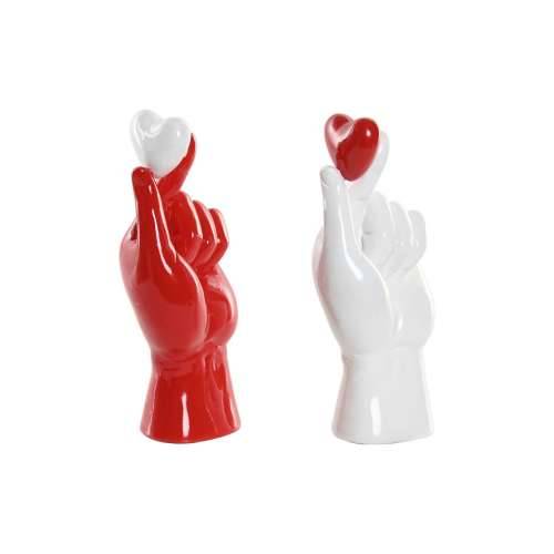 Ukrasna figura Home ESPRIT Bijela Crvena ruka 12 x 8,5 x 26 cm (2 kom.) Cijena