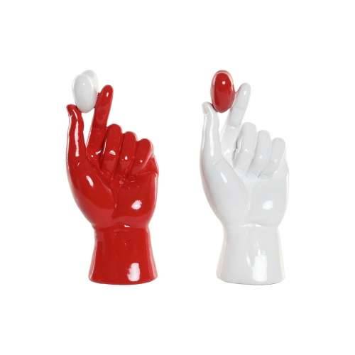 Ukrasna figura Home ESPRIT Bijela Crvena ruka 12 x 8,5 x 26 cm (2 kom.) Cijena