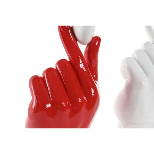 Ukrasna figura Home ESPRIT Bijela Crvena ruka 12 x 8,5 x 26 cm (2 kom.) Cijena