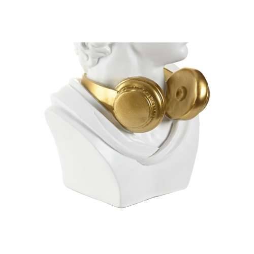 Ukrasna figura Home ESPRIT Bijela zlatan Bista 19,5 x 16 x 30 cm Cijena