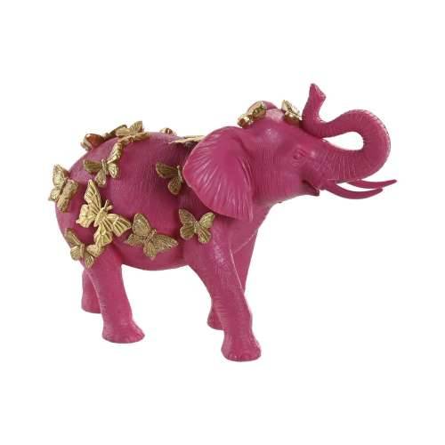 Ukrasna figura Home ESPRIT zlatan Fuksija Slon 26 x 13,5 x 19 cm Cijena