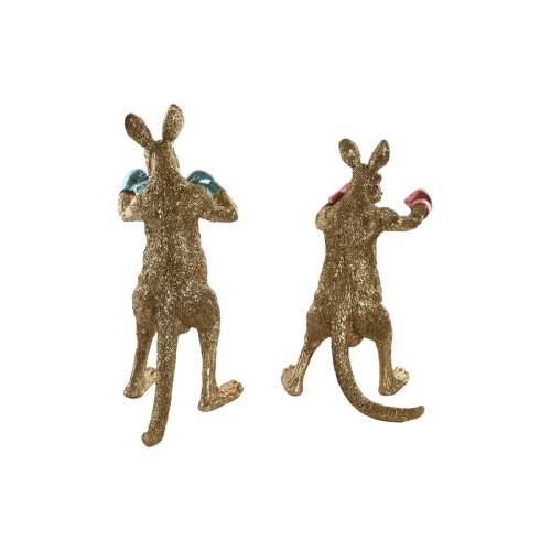 Ukrasna figura Home ESPRIT Plava Crvena zlatan Klokan 23 x 25 x 40,5 cm (2 kom.) Cijena