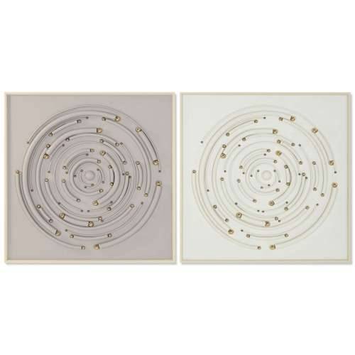 Slika Home ESPRIT Bež Siva moderan krugovi 100 x 3,5 x 100 cm (2 kom.) Cijena
