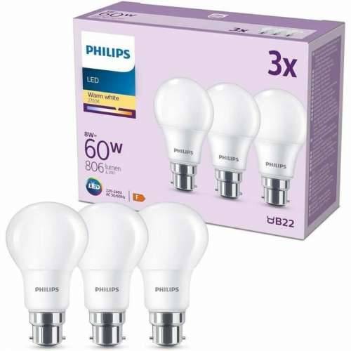 LED žarulja Philips 60 W Mat Toplo bijela F 8 W 60 W B22 3 kom. (2700 K) Cijena