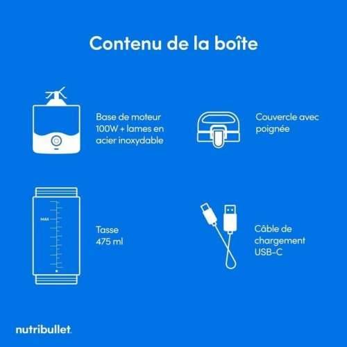 Mikser u posudi Nutribullet Roza 475 ml Cijena