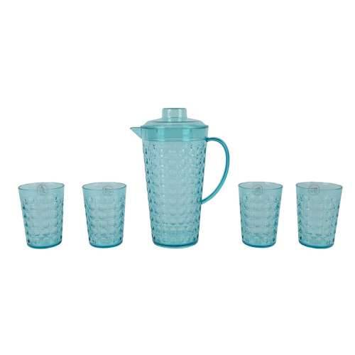 Set vrčeva sa čašama Lifetime Plava Plastika 5 Dijelovi Cijena