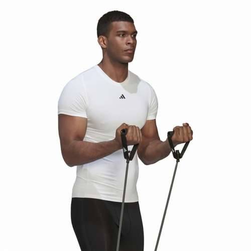 Muška Majica Kratkih Rukava Adidas Techfit Training Bijela Cijena