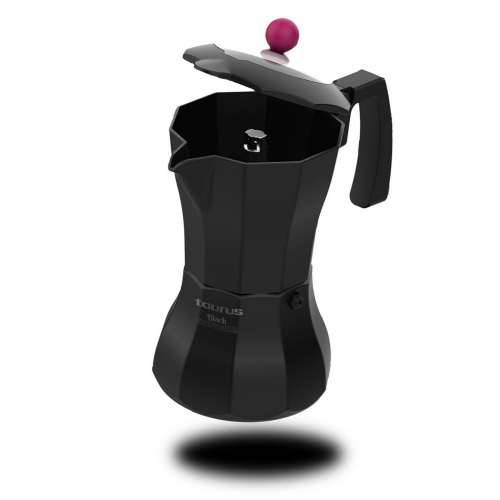 Talijanska Moka za Kavu Taurus Black Moments 3 Crna Aluminij 3 Tasītes Cijena