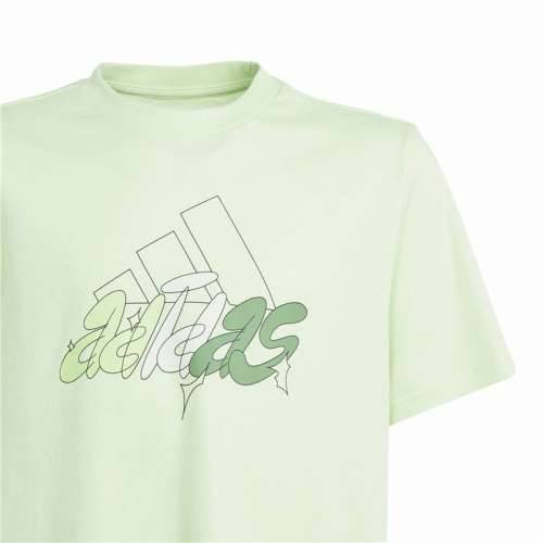 Majica Kratkih Rukava Adidas Table Illustrated Svetlozelený Cijena