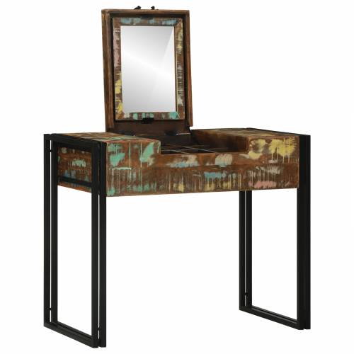 toaletni stol 90x50x75 cm od čvrstog obnovljenog drva Cijena