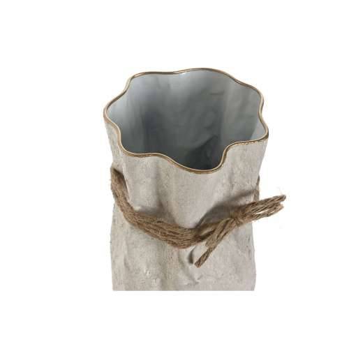 Set od 3 Vaze Home ESPRIT Bež Metal Uže 17 x 17 x 54 cm (3 Dijelovi) Cijena