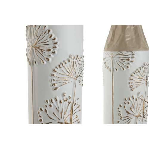 Set od 2 Vaze Home ESPRIT Bež Svijetlo smeđi Metal 13,5 x 13,5 x 71 cm (2 Dijelovi) Cijena