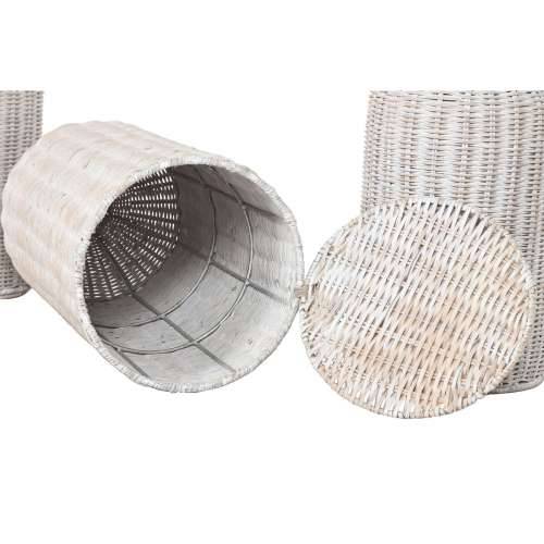 Set od 3 Vaze Home ESPRIT Metal Prirodno 25 x 25 x 80 cm (3 Dijelovi) Cijena