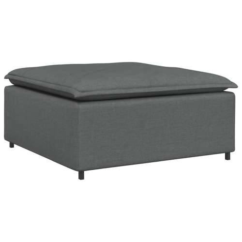 Modularni kauč s podnožjem, tamno sivi 100x100x48 cm - Tamno siva tabure Cijena