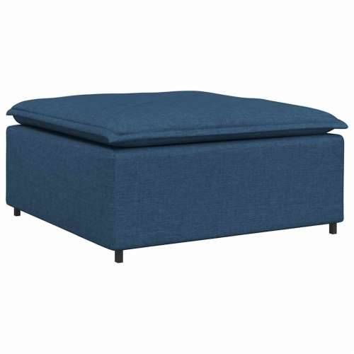 Modularni kauč s podnožjem, plavi 100x100x48 cm - Plava tabure Cijena