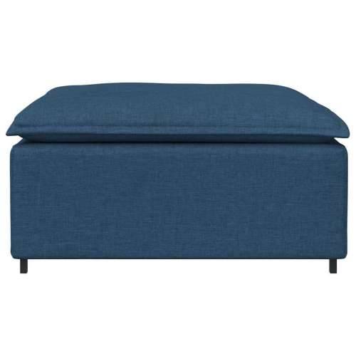 Modularni kauč s podnožjem, plavi 100x100x48 cm - Plava tabure Cijena