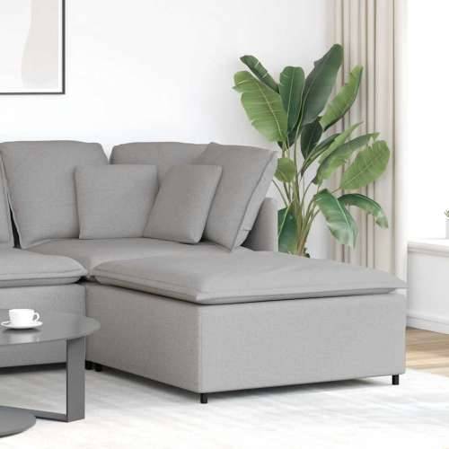 Modularni kauč s podnožjem, sivo-plavi 100x100x48 cm - Oblačnosiva tabure Cijena