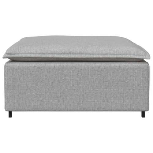Modularni kauč s podnožjem, sivo-plavi 100x100x48 cm - Oblačnosiva tabure Cijena