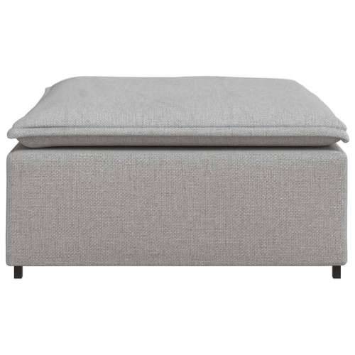 Modularni kauč s podnožjem, sivo-plavi 100x100x48 cm - Oblačnosiva tabure Cijena
