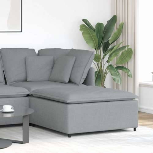 Modularni kauč s podnožjem, svijetlo sivi 100x100x48 cm - Svjetlosiva tabure Cijena
