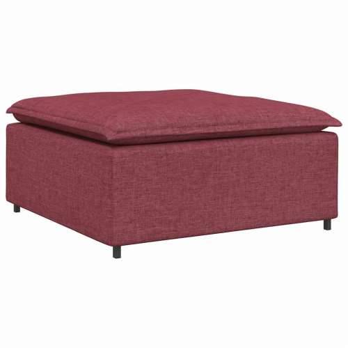 Modularni kauč s podnožjem, modul, vino crvene boje 100x100x48 cm - boja crnog vina tabure Cijena