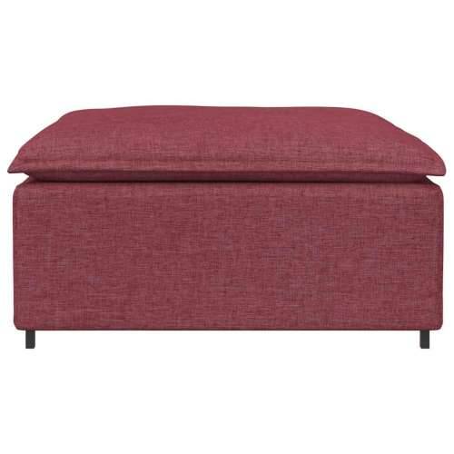 Modularni kauč s podnožjem, modul, vino crvene boje 100x100x48 cm - boja crnog vina tabure Cijena