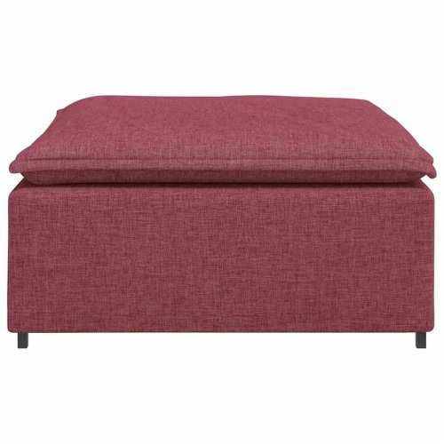 Modularni kauč s podnožjem, modul, vino crvene boje 100x100x48 cm - boja crnog vina tabure Cijena