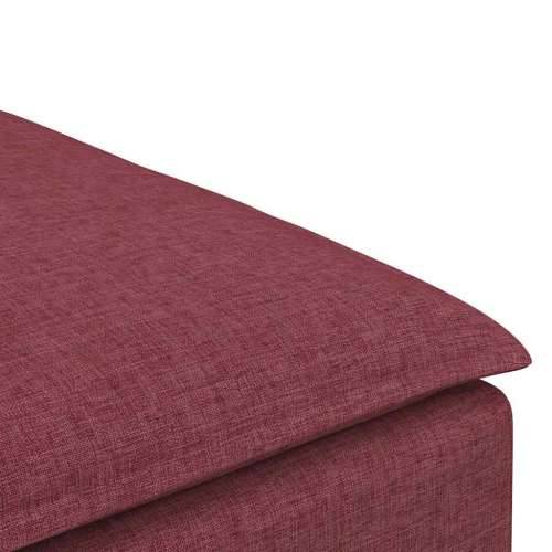 Modularni kauč s podnožjem, modul, vino crvene boje 100x100x48 cm - boja crnog vina tabure Cijena