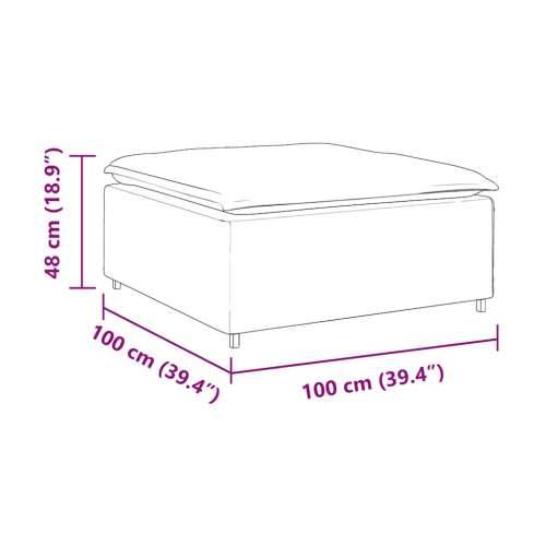 Modularni kauč s podnožjem, modul, vino crvene boje 100x100x48 cm - boja crnog vina tabure Cijena
