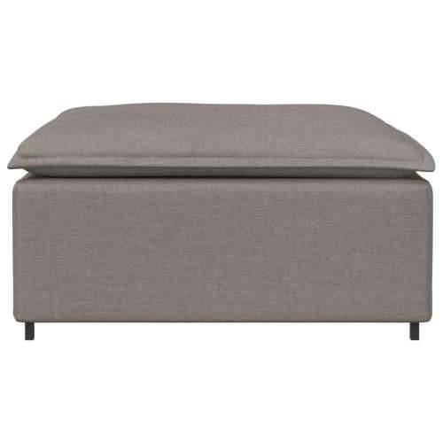 Modularni kauč s podnožjem, sivo-smeđi 100x100x48 cm - Sivo-smeđa tabure Cijena