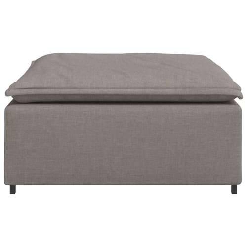 Modularni kauč s podnožjem, sivo-smeđi 100x100x48 cm - Sivo-smeđa tabure Cijena