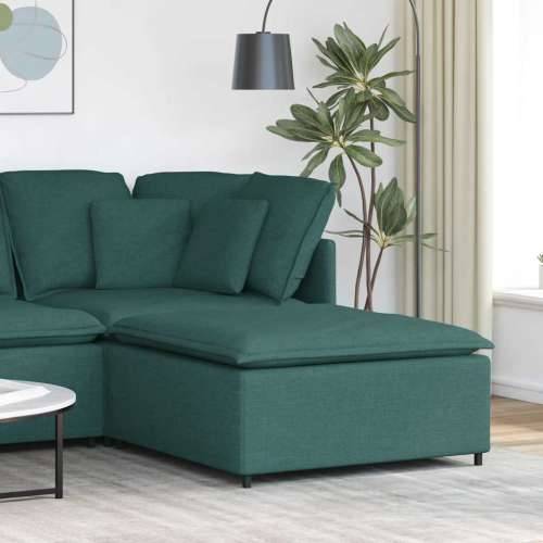 Modularni kauč s podnožjem, tamnozeleni 100x100x48 cm - Tamnozelena tabure Cijena