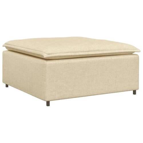 Modularni kauč s podnožjem, krem 100x100x48 cm - Krema tabure Cijena