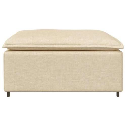 Modularni kauč s podnožjem, krem 100x100x48 cm - Krema tabure Cijena