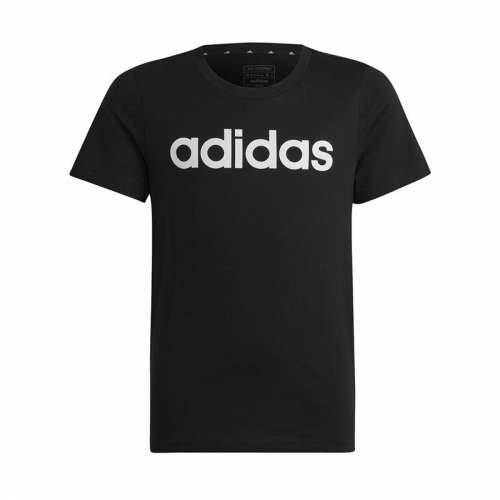 Dječje Majica Kratkih Rukava Adidas Essentils Logo Linear Crna Cijena