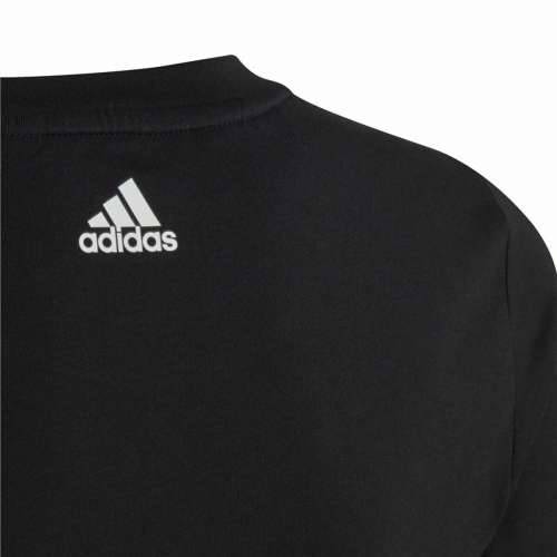 Dječje Majica Kratkih Rukava Adidas Essentils Logo Linear Crna Cijena
