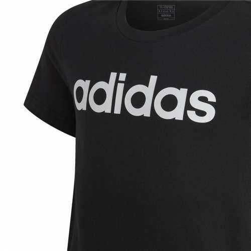 Dječje Majica Kratkih Rukava Adidas Essentils Logo Linear Crna Cijena