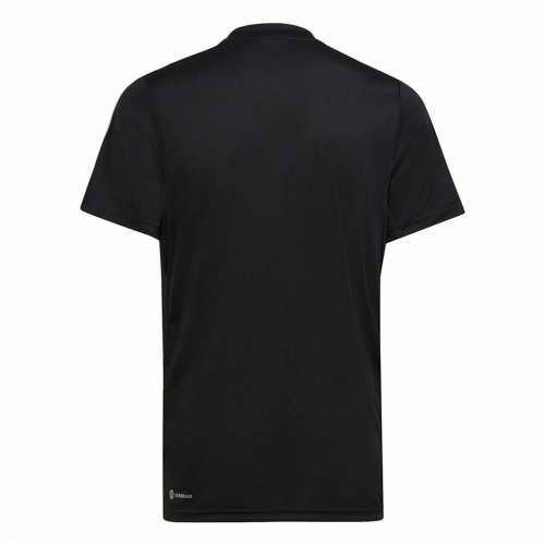 Dječja Majica Kratkih Rukava Adidas Essentials 3S Crna Cijena