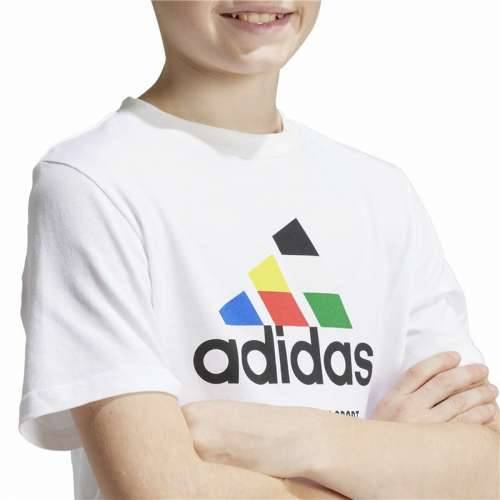 Dječje Majica Kratkih Rukava Adidas Nations Bijela Cijena