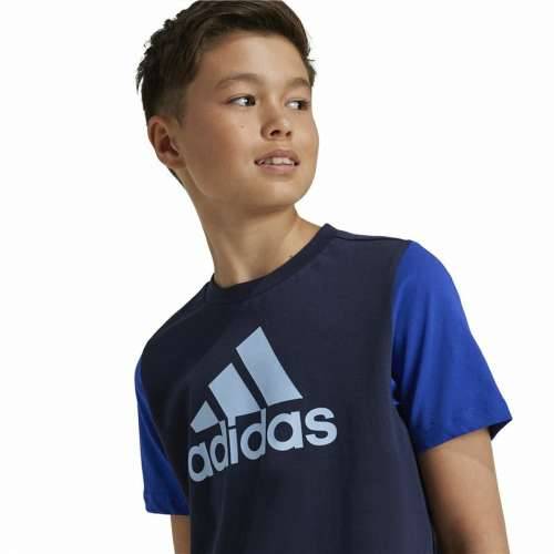 Dječja Majica Kratkih Rukava Adidas Essentials Plava Cijena