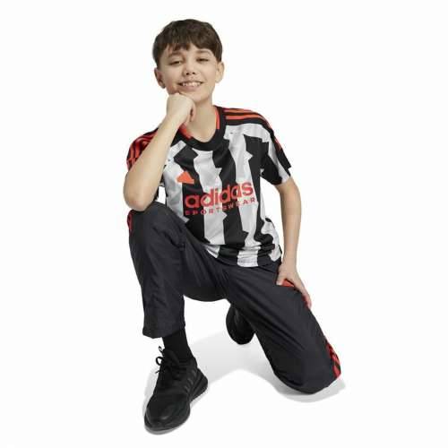 Dječja Majica Kratkih Rukava Adidas Tiro Bijela Crna Cijena
