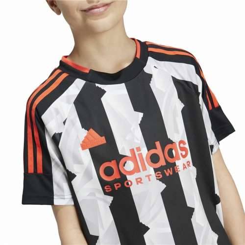 Dječja Majica Kratkih Rukava Adidas Tiro Bijela Crna Cijena