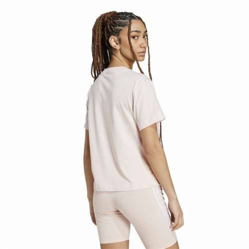 Ženska Majica Kratkih Rukava Adidas Essentials Small Logo Bež Roza Cijena
