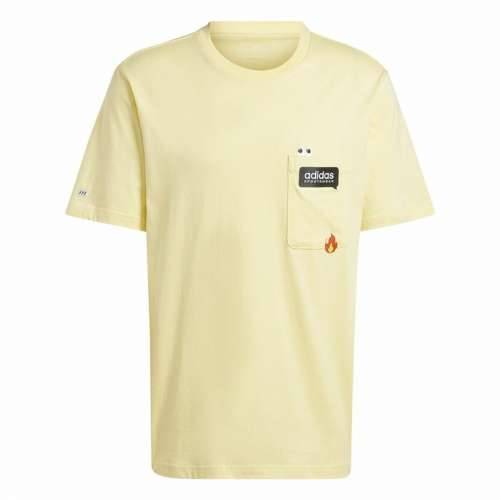 Muška Majica Kratkih Rukava Adidas Remoji Pocket Graphic Rumena zlatan Cijena